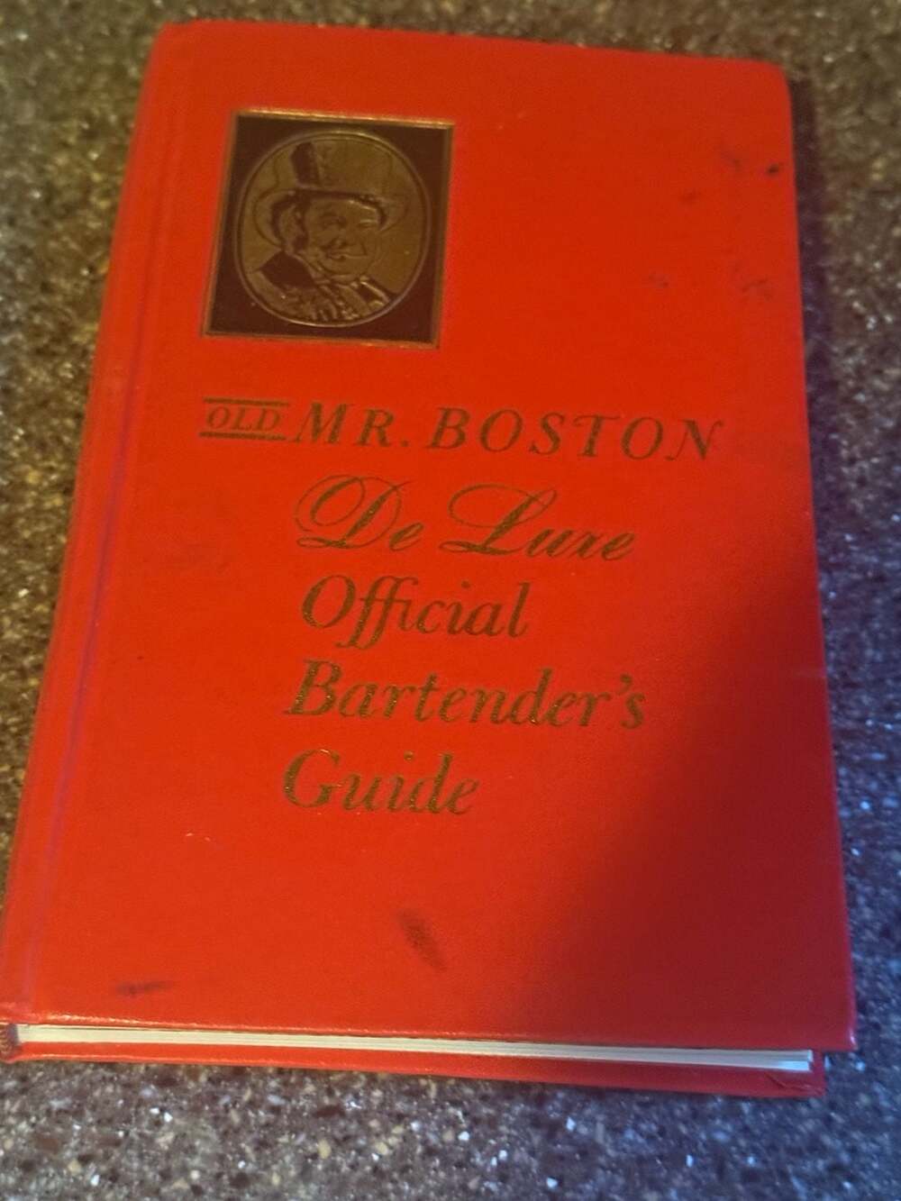Old Mr. Boston De Luxe Official Bartender's Guide Red Hardcover